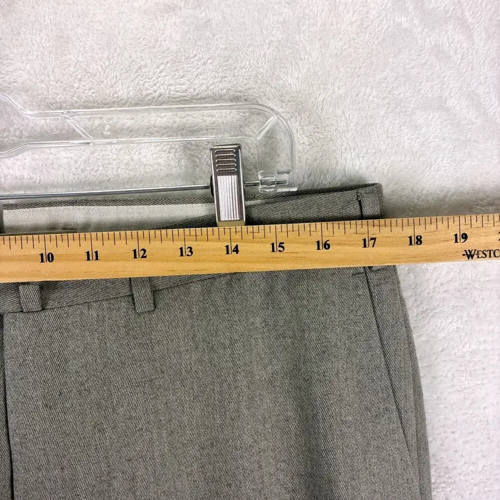 Ermenegildo Zegna Pants Mens 35 Gray Wool Trousers Luxury Preppy Old Money